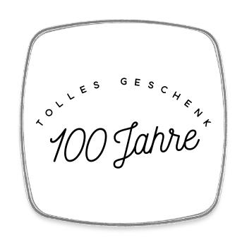 Tolles Geschenk 100 Jahre  - Viereckiger Kühlschrankmagnet - Weiß - Vorne