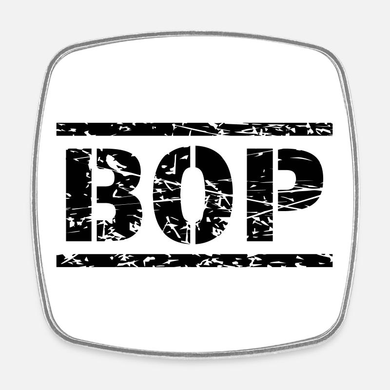 Bop - Viereckiger Kühlschrankmagnet - Weiß