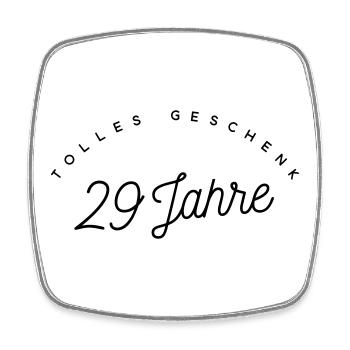 Tolles Geschenk 29 Jahre  - Viereckiger Kühlschrankmagnet - Weiß - Vorne