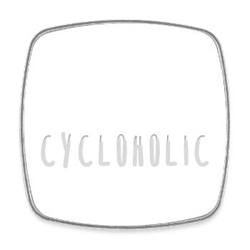 cycloholic fahrrad radlos bike radfahren geschenk - Viereckiger Kühlschrankmagnet - Weiß - Vorne