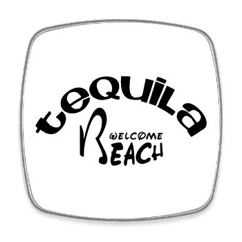 Welcome Strandbogen - Square fridge magnet - white - Front