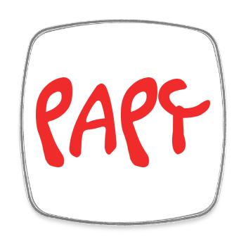 PAPY. FÊTE DES PÈRES. BONNE FÊTE PAPY. JE T'AIME. - Magnet carré - blanc - Devant