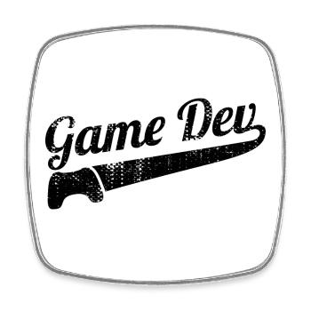 Game Development Saying - Square fridge magnet - white - Front