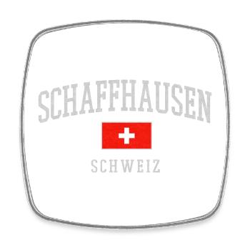 Schaffhausen Switzerland Emblem - Square fridge magnet - white - Front