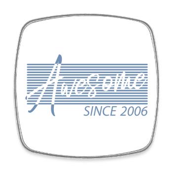 Awesome Since 2006 - Viereckiger Kühlschrankmagnet - Weiß - Vorne