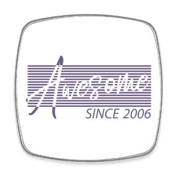 Awesome Since 2006 - Viereckiger Kühlschrankmagnet - Weiß - Vorne