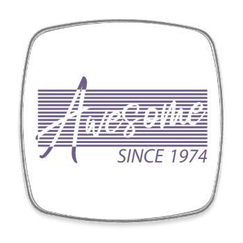 Awesome since 1974 50th Birthday Retro - Square fridge magnet - white - Front