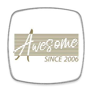 Awesome Since 2006 - Viereckiger Kühlschrankmagnet - Weiß - Vorne