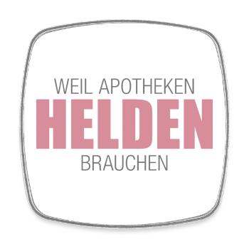 Weil Apotheken Helden brauchen - Viereckiger Kühlschrankmagnet - Weiß - Vorne