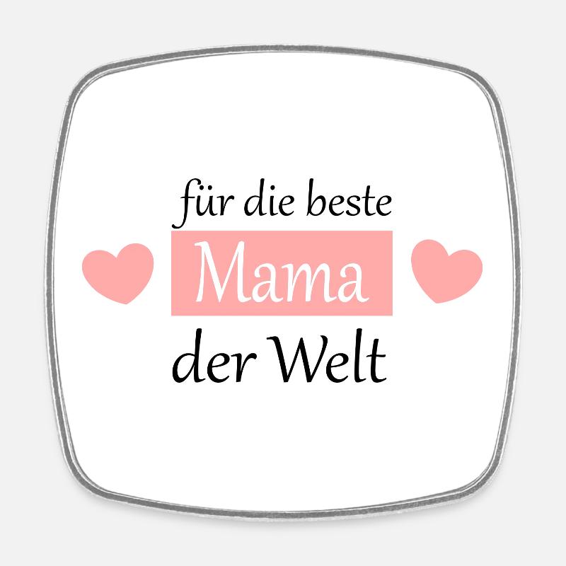 Muttertags Geschenk Mutter Muttertag Geschenkidee  - Viereckiger Kühlschrankmagnet - Weiß