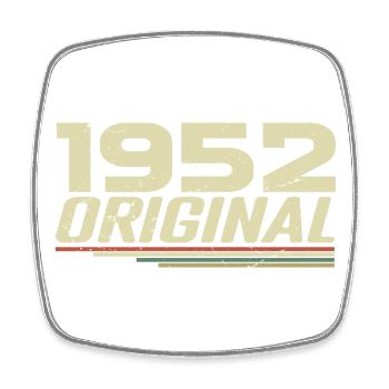 Né en 1952 Vintage 1952 Anniversaire Rétro 1952 - Magnet carré - blanc - Devant