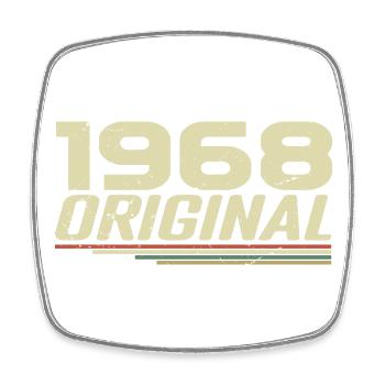 Né en 1968 Vintage 1968 Anniversaire Rétro 1968 - Magnet carré - blanc - Devant