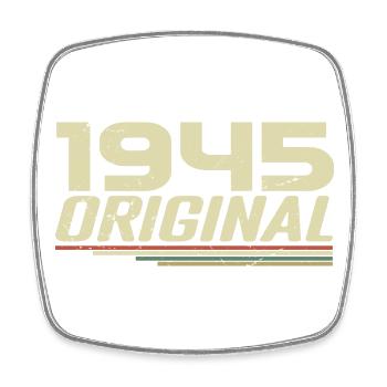 Né en 1945 Vintage 1945 Anniversaire Rétro 1945 - Magnet carré - blanc - Devant