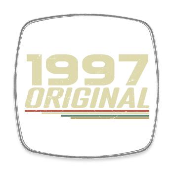 Born in 1997 Vintage 1997 Retro Anniversary 1997 - Square fridge magnet - white - Front