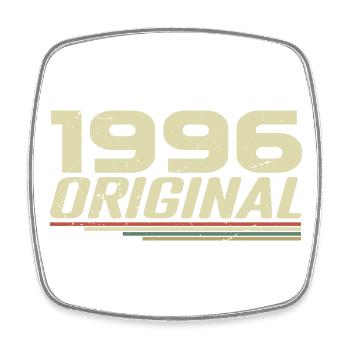 Born in 1996 Vintage 1996 Retro Anniversary 1996 - Square fridge magnet - white - Front