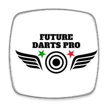 Darts Motif Darts Player Darts Fan Dartboard Darts - Square fridge magnet - white - Front