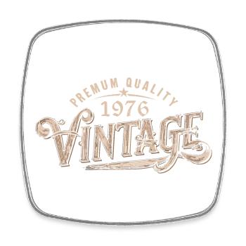 1976 Vintage 1976 Cadeau Anniversaire 1976 Rétro - Magnet carré - blanc - Devant