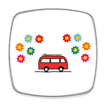 DAD. GRANDPA. FATHER'S DAY. MISTRESS. MASTER - Square fridge magnet - white - Front