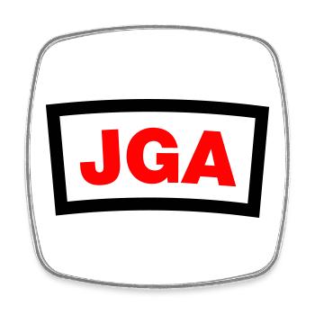 Bachelor Party - Square fridge magnet - white - Front