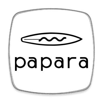 Papara Tahiti Surf Spot - Square fridge magnet - white - Front
