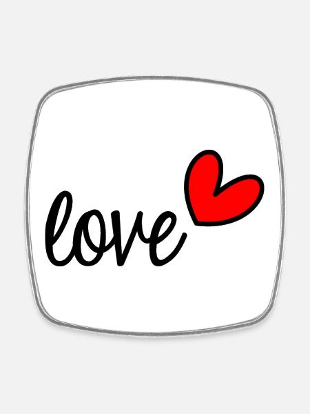 JE T'AIME. LOVE. COUPLE. JUST MARRIED. EVJF - Magnet carré - blanc