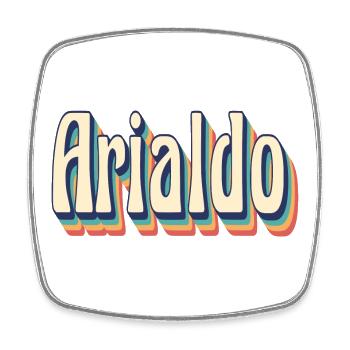 Arialdo t-shirt rétro t-shirt vintage - Magnet carré - blanc - Devant