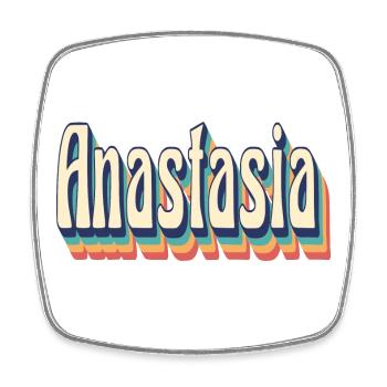 vintage rétro Anastasia t-shirt t-shirt - Magnet carré - blanc - Devant