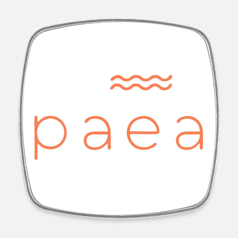 Vibrant Abstract Paparara Design - Square fridge magnet - white