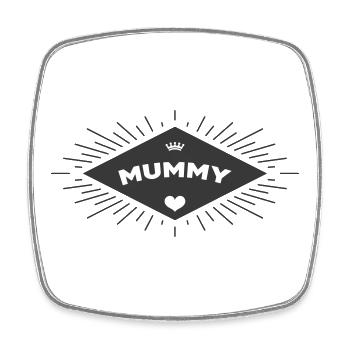 Maman d'Amour - Mother's Day - Square fridge magnet - white - Front