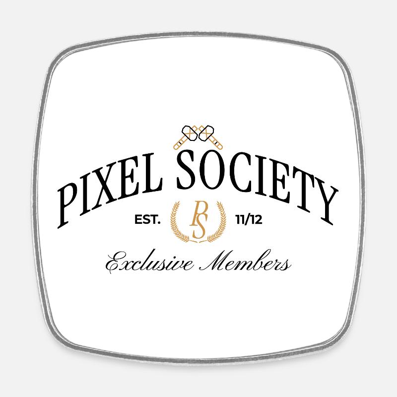 Pixel Society - Mode de jeu vintage - Magnet carré - blanc