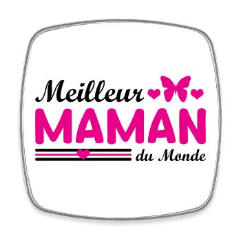 Best Mom In The World - Square fridge magnet - white - Front