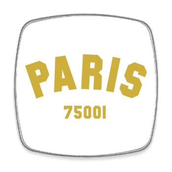 1er arrondissement de PARIS - Magnet carré - blanc - Devant