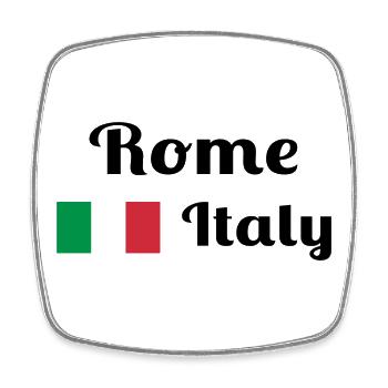Rom, Italien - Stilvolle Drucke - Viereckiger Kühlschrankmagnet - Weiß - Vorne