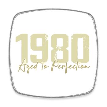 Original 1980 ' s Rétro 1980 ' s Cadeau d’anniversaire 1980 - Magnet carré - blanc - Devant