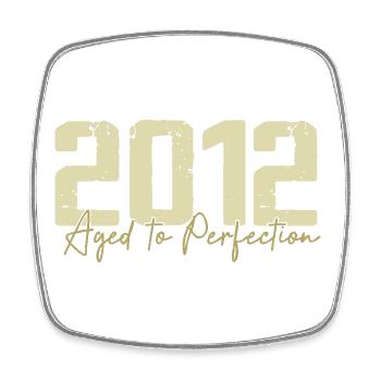Original 2012 Rétro 2012 Cadeau d’anniversaire 2012 - Magnet carré - blanc - Devant
