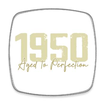 Original des années 1950 Rétro Cadeau d’anniversaire des années 1950 des années 1950 - Magnet carré - blanc - Devant