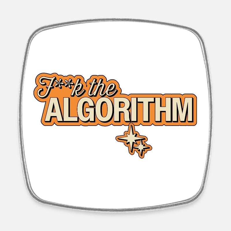 Fk l’algorithme – Rébellion numérique - Magnet carré - blanc