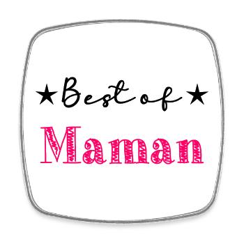 MOM. MOTHER'S DAY. HAPPY MOTHER'S DAY - Square fridge magnet - white - Front