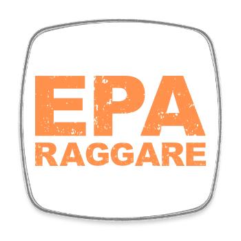 Epa Raggare - Viereckiger Kühlschrankmagnet - Weiß - Vorne