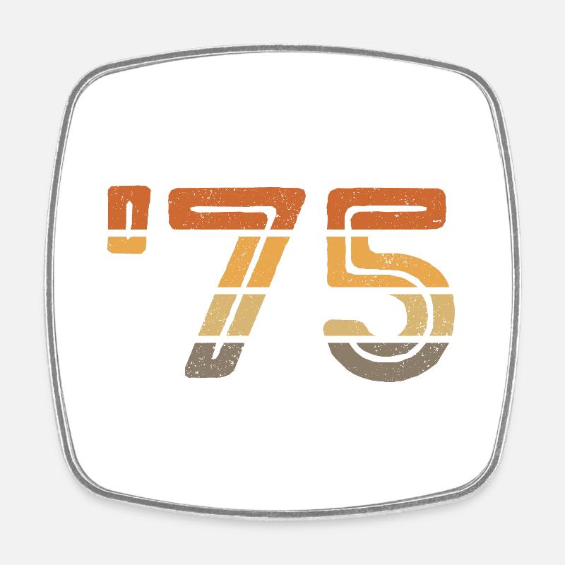 Year '75 - 1975 - Magnet carré - blanc