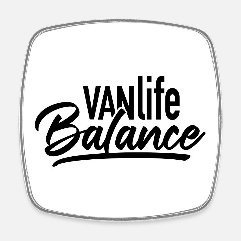 VANlifeBalance - Magnet carré - blanc