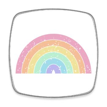 Rainbow Pastel Colors Pride Month LGBTQ+ - Square fridge magnet - white - Front
