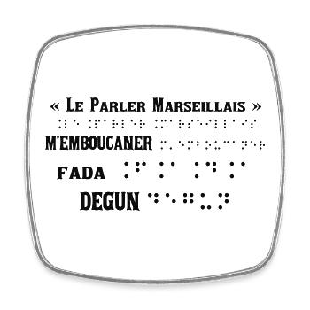 Design graphique abstrait en couleurs vibrantes - Magnet carré - blanc - Devant
