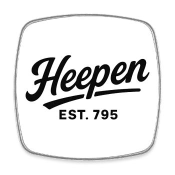 Heepen Est 795 Bielefeld - Viereckiger Kühlschrankmagnet - Weiß - Vorne