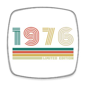 50 Years 1976 Vintage Retro Birthday - Square fridge magnet - white - Front