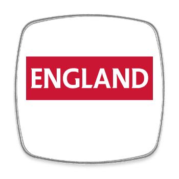 England Shrewsbury Cityscape Illustration - Square fridge magnet - white - Front