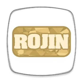 Rojin as health - Square fridge magnet - white - Front