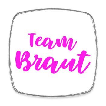 Team Bride Design for All Bridesmaids Bachelor Party - Square fridge magnet - white - Front