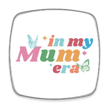 In My Mum Era – Bunt & Verspielt - Viereckiger Kühlschrankmagnet - Weiß - Vorne