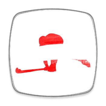 Hockey Austria - Square fridge magnet - white - Front